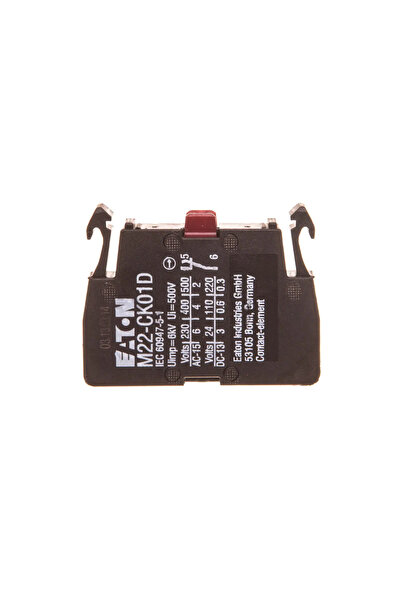 Eaton Contact auxiliar 1R montare pe peretele spate M22-CK01D 262510
