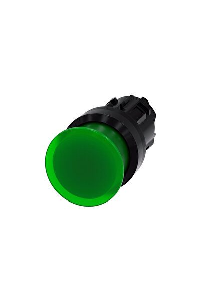 Siemens Buton ciupercă iluminat 22mm Plastic Verde 30mm Autospate SIRIUS ACT ...