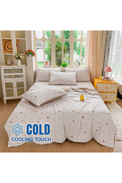 Lenjeria Pufoasa Pilotă de Vară Premium Cooling Touch 200x230 cm + 2 Fețe de ...
