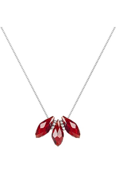MINZA Three Tears Women's Necklace, 925 Sterling Silver, Pendant Necklace, wi...