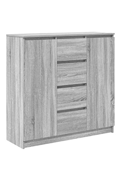vidaxl Comodă cu sertare Gri Sonoma 100,5 x 35 x 98,5 cm Lemn prelucrat