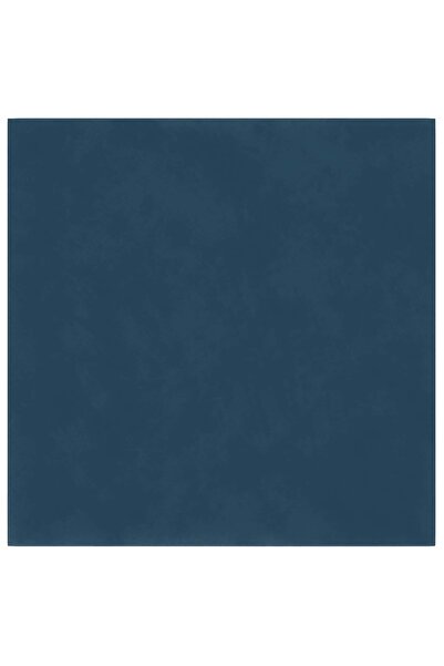 vidaxl Tăblie de Pat pentru Perete 12 pcs albastru 30 x 30 cm Catifea