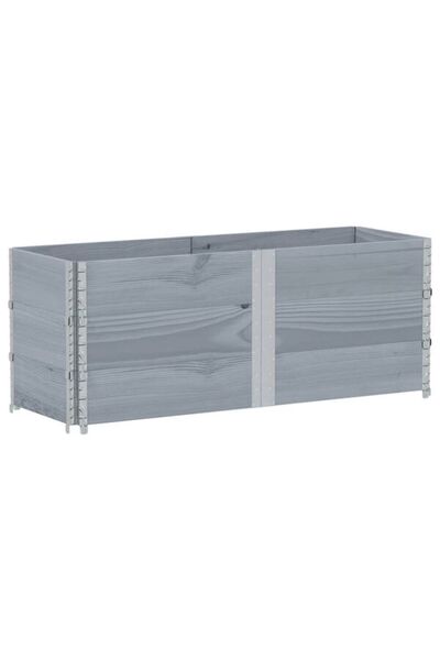 vidaxl Coliere pentru paleți 3 buc. gri 150 x 50 cm lemn masiv de pin