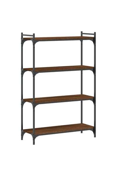 vidaxl Bibliotecă 4 niveluri, stejar maro 80x30x120 cm, lemn prelucrat