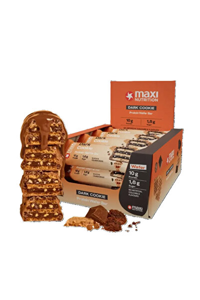 Maxi Nutrition Μπάρα Βάφλας Πρωτεΐνης Σκούρο Μπισκότο (12 x 39γρ)
