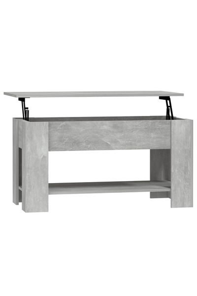 vidaxl Măsuță de cafea, gri beton, 101x49x52 cm, lemn prelucrat