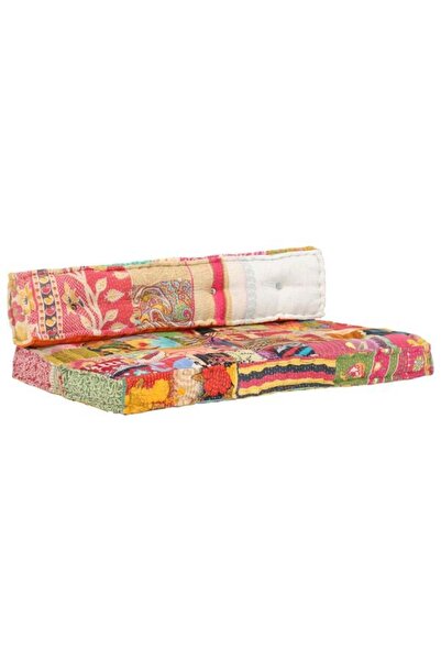 vidaxl Pernă pentru canapea tip paletă, multicoloră, textilă, patchwork