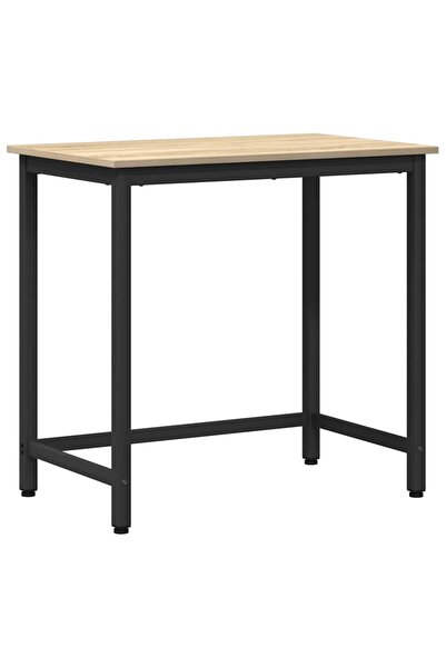 vidaxl masă Stejar Sonoma 100 x 50 x 76,5 cm Lemn ingineresc și oțel