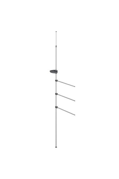 vidaxl Suport prosoape, 47 x 280 cm, aluminiu