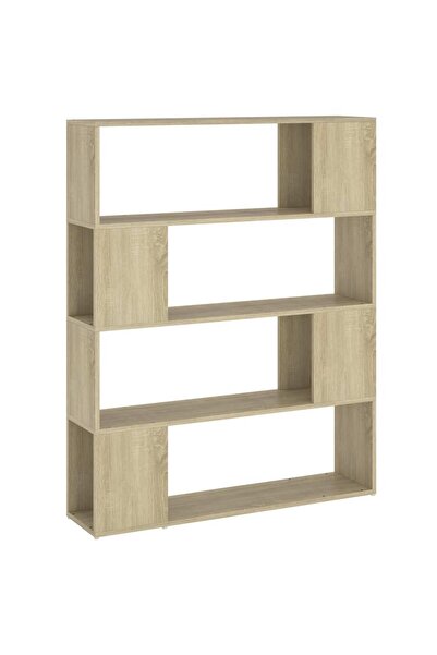 vidaxl Bibliotecă/Separator cameră, stejar sonoma, 100x24x124 cm