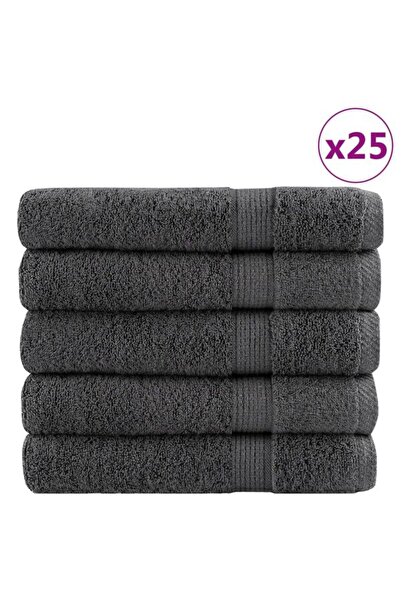 vidaxl Prosoape premium, SOLUND 25 bucăți Antracit 80 x 200 cm 600 gsm