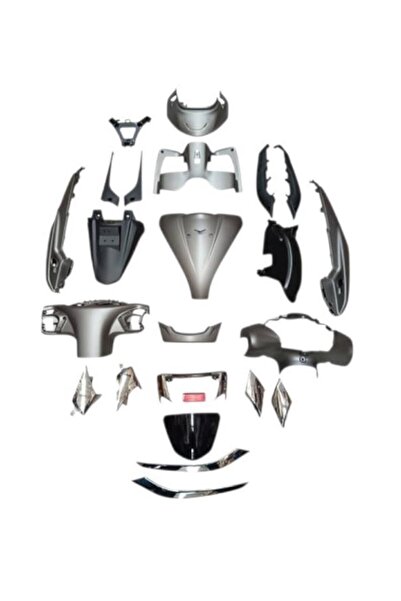TVS Jupiter 125 Kaporta Seti Gri Full Set OEM Kalite Komple Grenaj Takımı