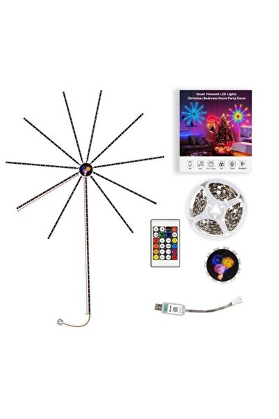 PopZa Generic Smart App Control RGB LED Fireworks Lights with Music Sync, Blu...