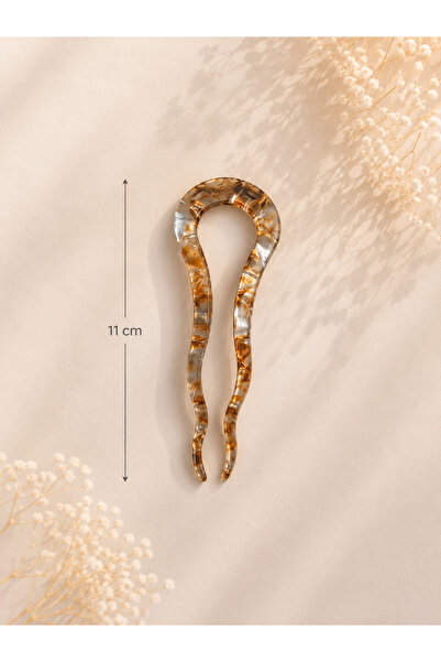 yiora Premium Series Imported Acetate French Bun Hairpin 11 cm