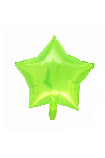 MP Mirific Party Balon din folie metalică semitransparentă, stea, verde lime,...