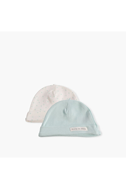 Juniors Pack of 2 Cap with Folded Cuff Hem