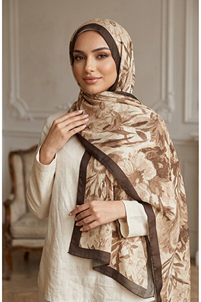 GRACE PREMİUM SCARF SOFT ÇİÇEK DESENLİ CRUSH ŞAL RAHAT VE ŞIK TASARIM KIRIŞIK