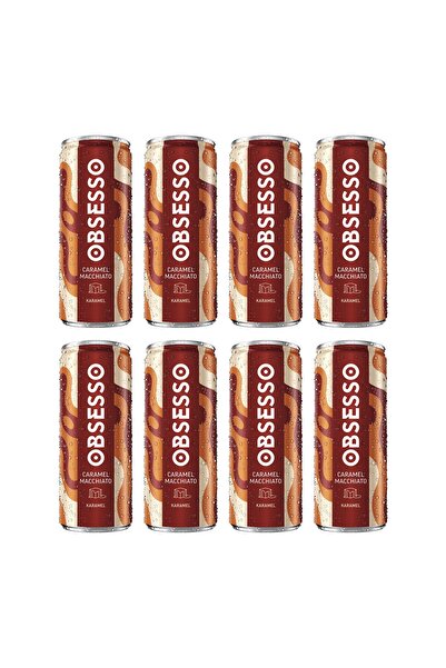 OBSESSO Caramel Macchiato Soğuk Kahve 250 ml x 8 Adet