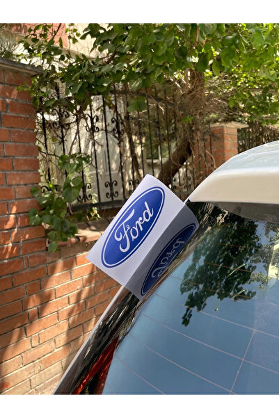 ESLEM Ford Compatible Classic Blue Logo Car Trunk Sticker Quality Printing Fo...