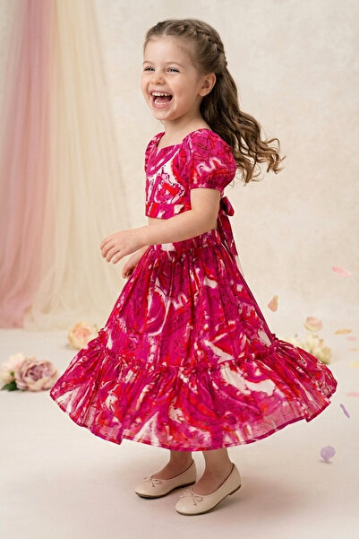 Baby Animals Baby Girl Birthday Party Wedding Dress Double Set Short Sleeve F...