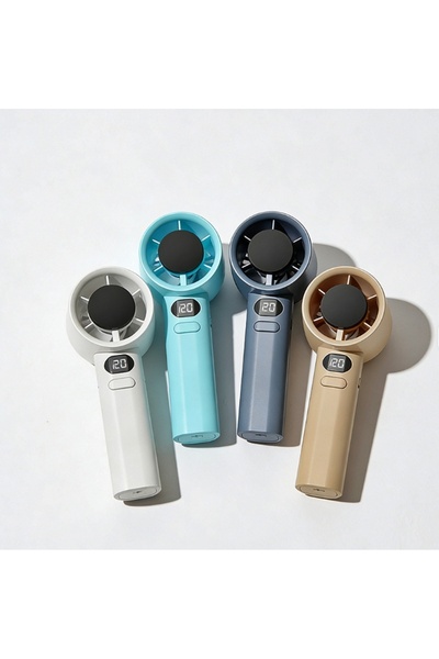 newnet FW20 Mini El Tipi Turbo Vantilatörü Yüksek Hızlı USB Şarjlı -Dijital E...