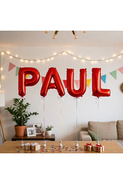 Flippy Baloane Folie Metalizate, Flippy, Set PAUL, Heliu sau Aer, Pai inclus,...