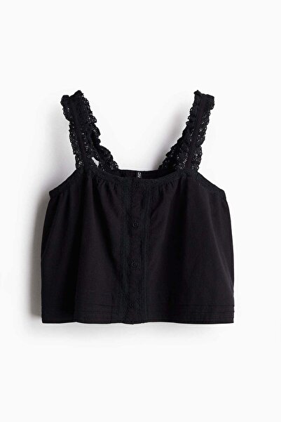 H&M Lace-detail strappy top