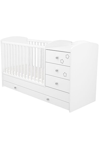 Hubners Patut copii transformabil din lemn cu 4 sertare Matei Kombi 120x60 cm...