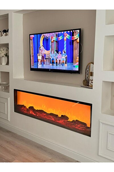 MeGulart 70X30 DEKORATİF ELEKTRİKLİ ŞÖMİNE 3 FARKLI RENK VE PROFESYONEL SES S...