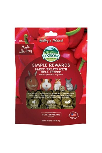 Oxbow Simple Rewards Bell Pepper Λιχουδιά Τρωκτικών με Πιπεριά 85gr
