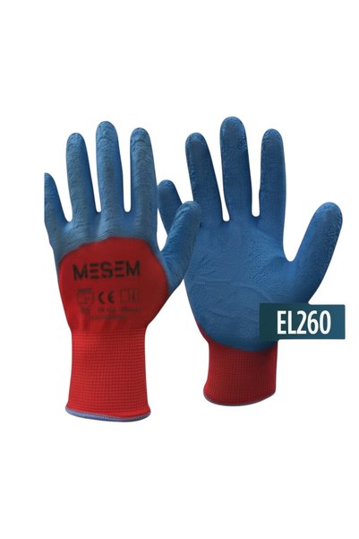 Meşem MESEM 6'lı Soft Latex İş Eldiveni Kaydırmaz Kokusuz İşçi Eldiveni Çoklu Paket