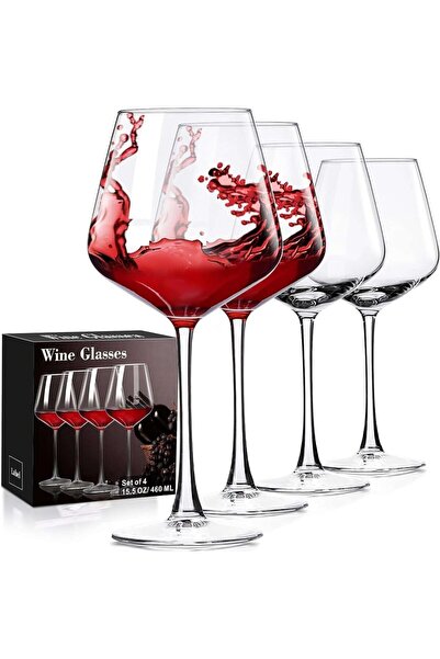 PARACITY Hand-Blown Wine Glasses Set, Burgundy White Wine Glasses and Red Win...
