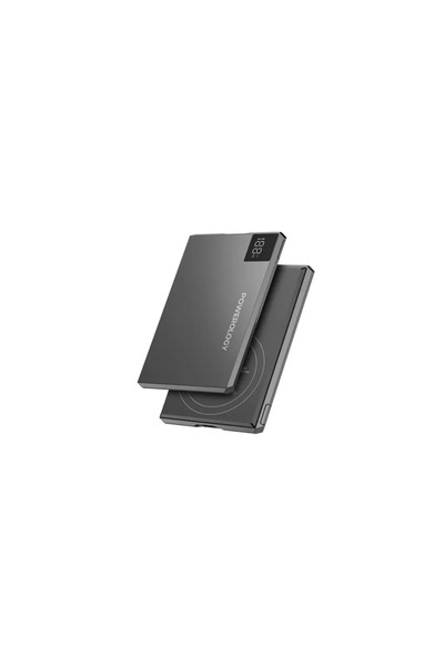 Powerology Tender 5000mAh MagSafe Slim Power Bank - Gray