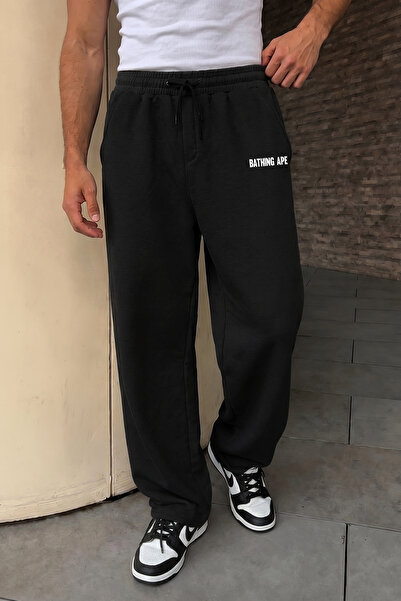 THE RULE Bathing Ape Printed Baggy Summer Loose Fit Straight Leg Seasonal Bla...