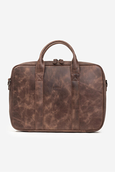 mussen Genuine Leather Organizer MacBook Laptop Briefcase 13" & 14" Inches