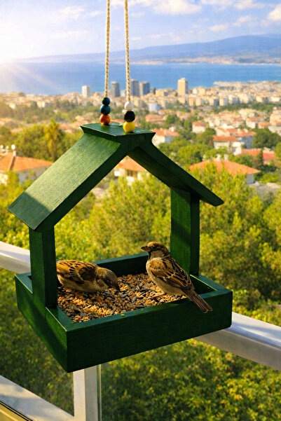 MD×HOA Kuş Yemlik - Kuş Yemligi Yeşil