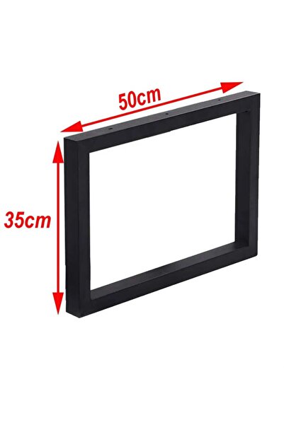 arsteel Bank Ayağı Bench Puf Orta Sehpa Ayakları 2 Adet 35 cm Metal Ayak