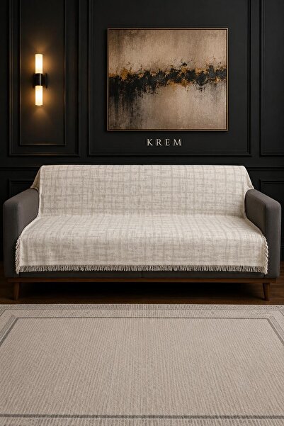 Hig Store Κάλυμμα καναπέ Labi 100% βαμβακερό με κρόσσια διπλής όψης 170x210 Μ...