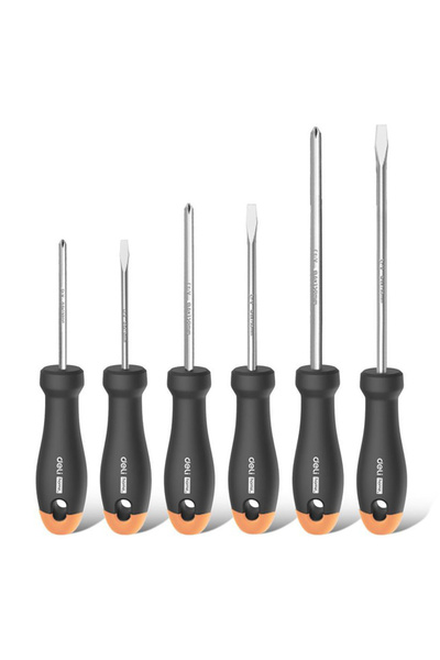 Deli σετ κατσαβίδια HT1006C, 3x ίσια & 3x σταυρωτά, μαγνητικά, 6τμχ