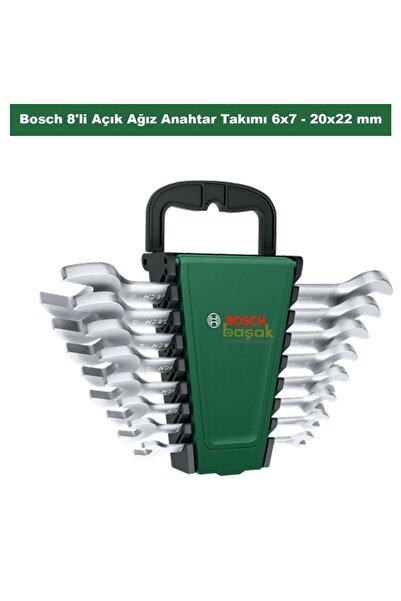 Bosch Double Open End Wrench Set 8 Pieces