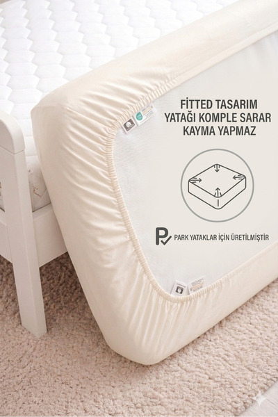 SUVAY Sarı Bebek Lastikli Çarşaf %100 Pamuklu Penye Park Yatak |60x120|70x110|70x120|70x130|70x140|80x130