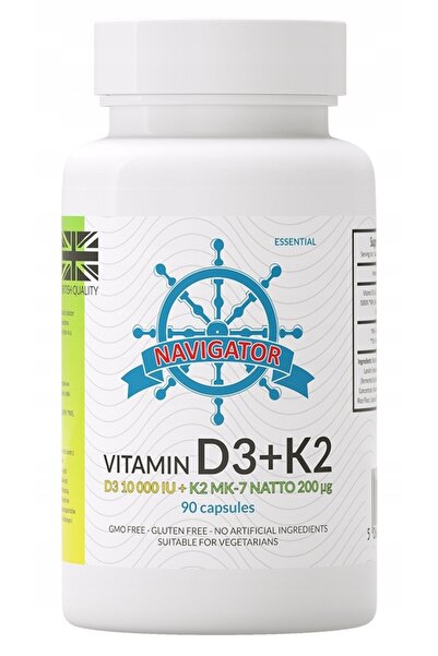NAVIGATOR Vitamina D3 10000 UI + K2 200 µg 90 capsule