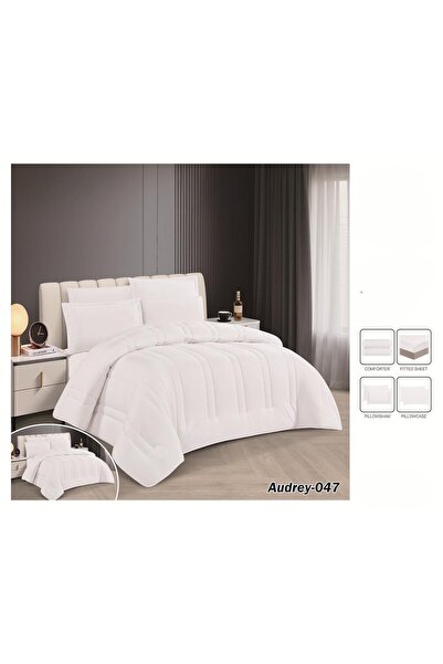 ALMIAAD Summer Plain Double-Sided Full Filling Royal 6-Piece Bedspread Set Co...