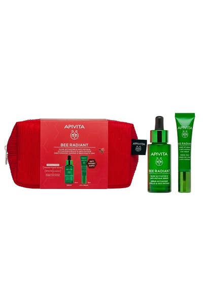 Apivita Bee Radiant Serum Αντιγηραντικό και για Λάμψη, Προωθητικό Σετ με Ορό ...