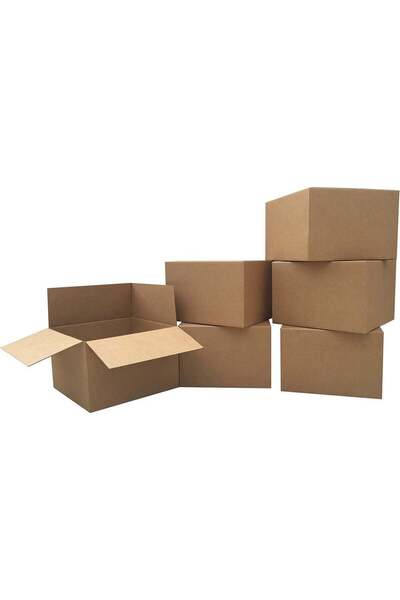 Toybox Strong Carton Boxes for Shipping, Moving & Storage, 30x30x30cm, Set of 5