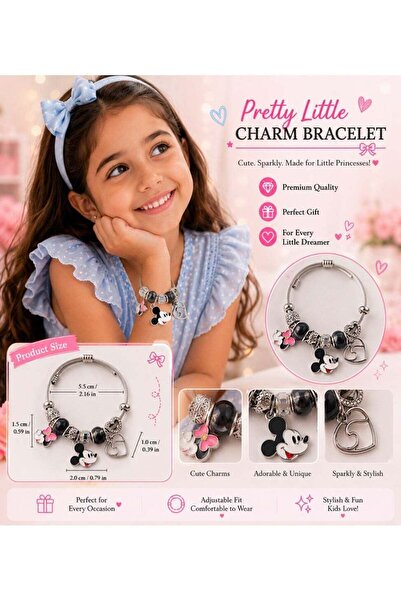 Generic mini Cartoon Character Charm Bracelet Adjustable Metal Bangle for Girls