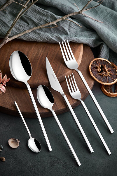 Seral Liva 72 Piece 18/10 Steel Spoon Fork Knife Set