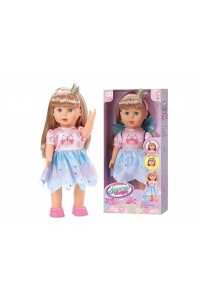 MomKi Păpușă Luna care merge pe picioare, 41 cm