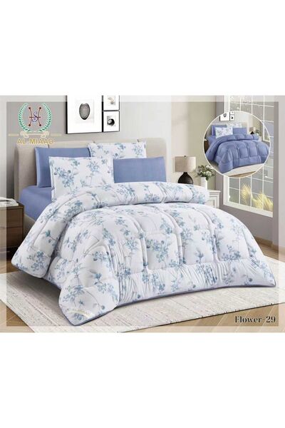 ALMIAAD Double Quilted Double-Sided Puffy Quilt - Soft Microfiber |   Nefren ...