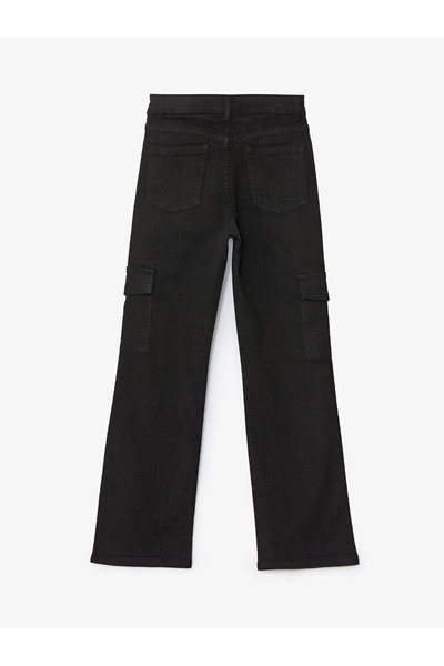 LC Waikiki Black Spanish Leg Girl's Jeans Trousers
